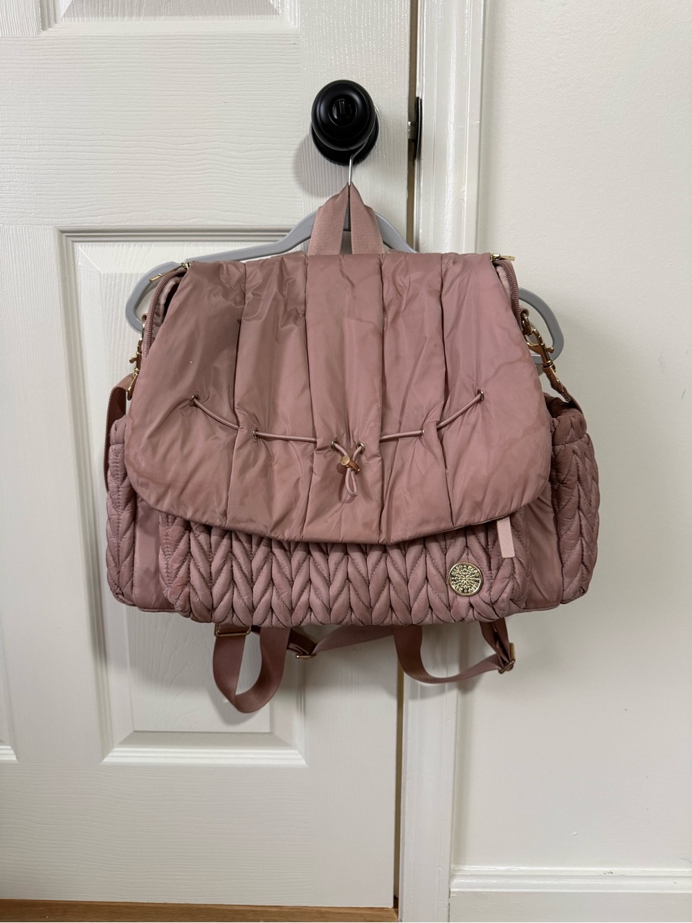 Happy diaper bag dusty rose